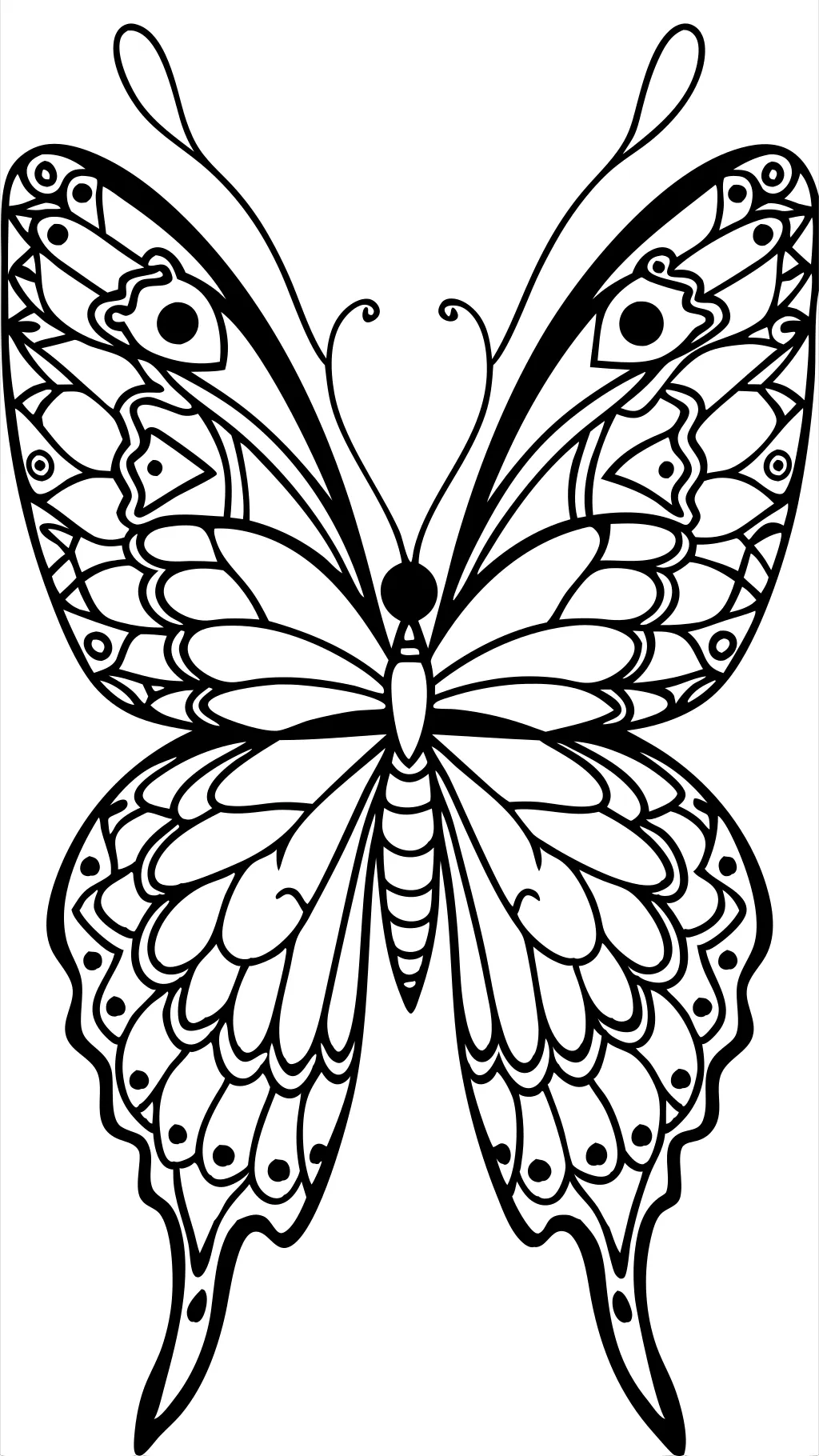 coloriages de papillon gratuit